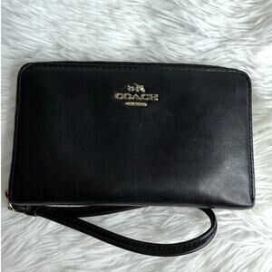 COACH Black Wallet Wristlet